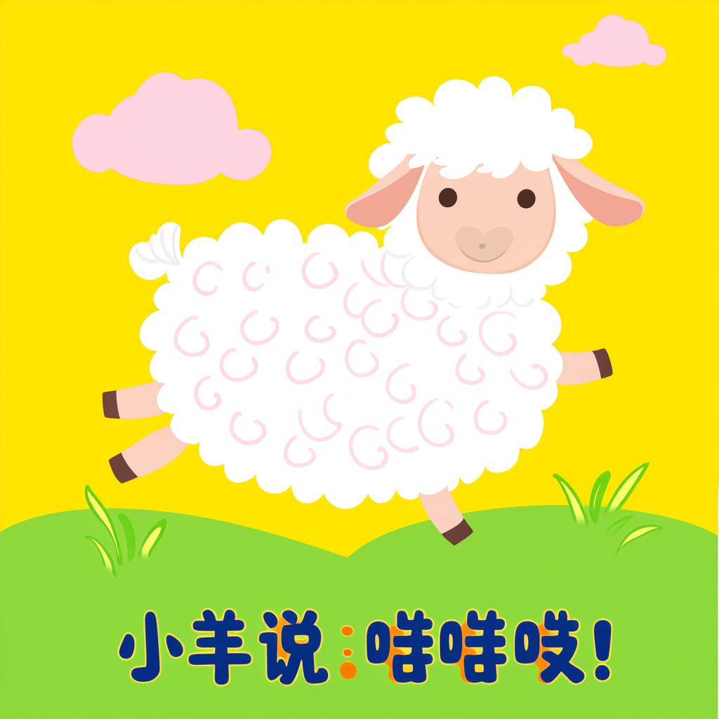 蓬松的小羊